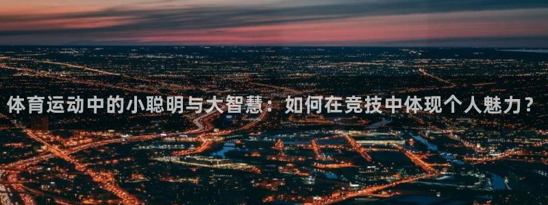 杏宇体育代理申请流程：体育运动中的小聪明与大智慧：如何在竞技中体现个人魅力？