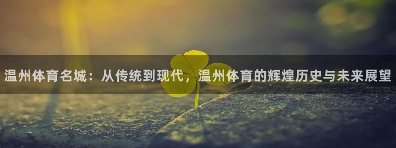 杏宇3代理：温州体育名城：从传统到现代，温州体育的辉煌历史与未来展望